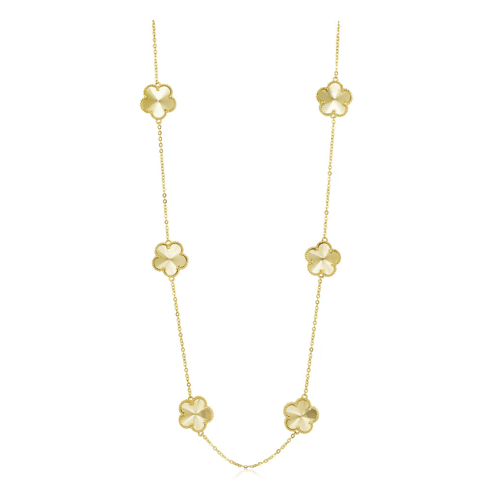 Adeline Clover Necklace-Gold