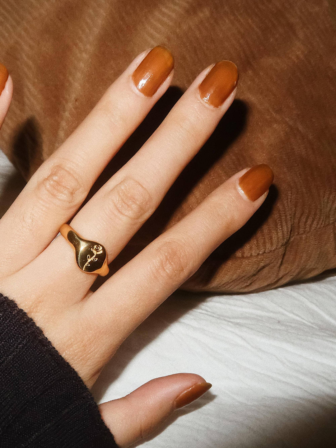 Georgia 18K Gold Non-Tarnish Rose Ring
