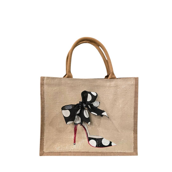 Polka Dot Stiletto Tote Bag