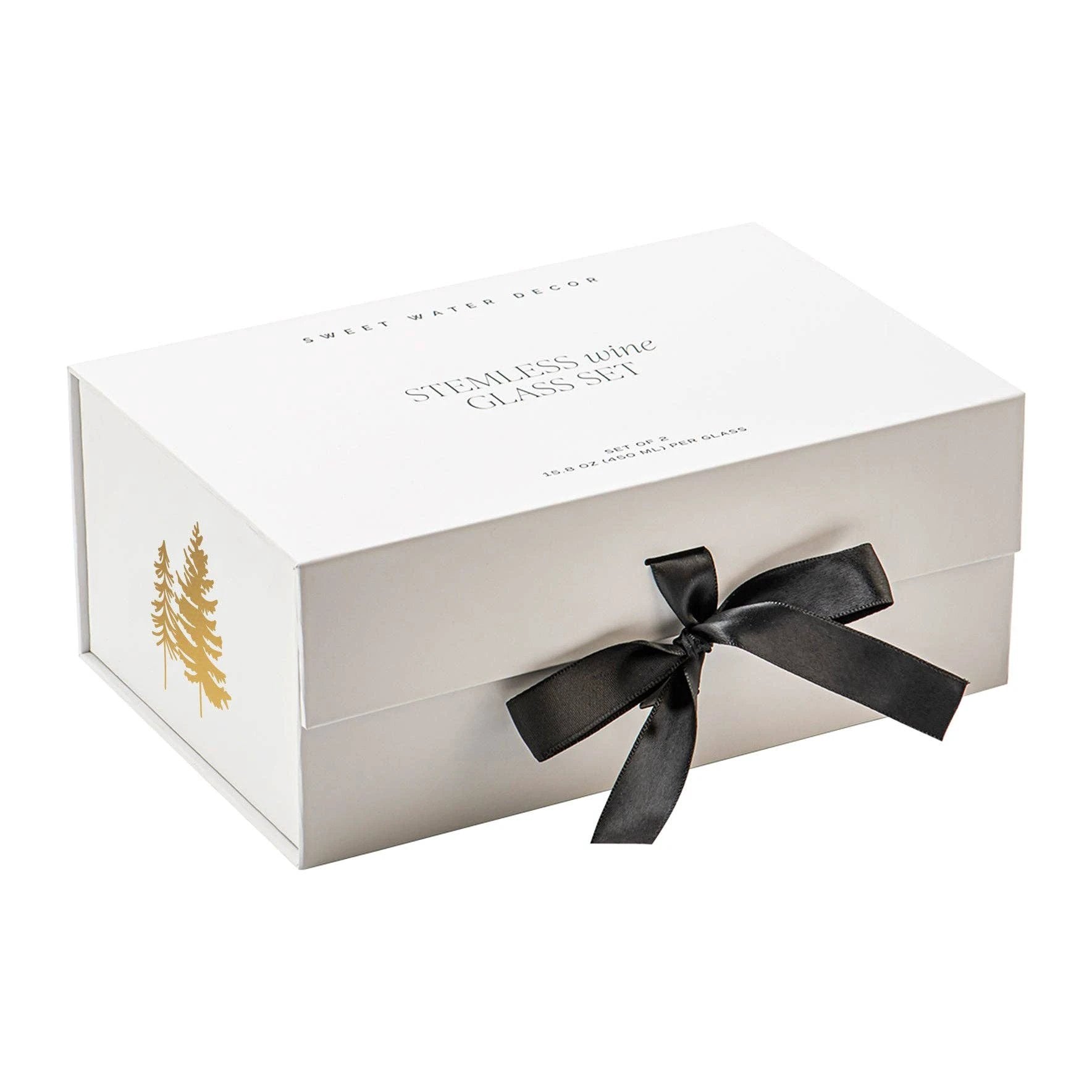 *NEW* Trees Stemless Wine Glasses, Boxed Set of 2