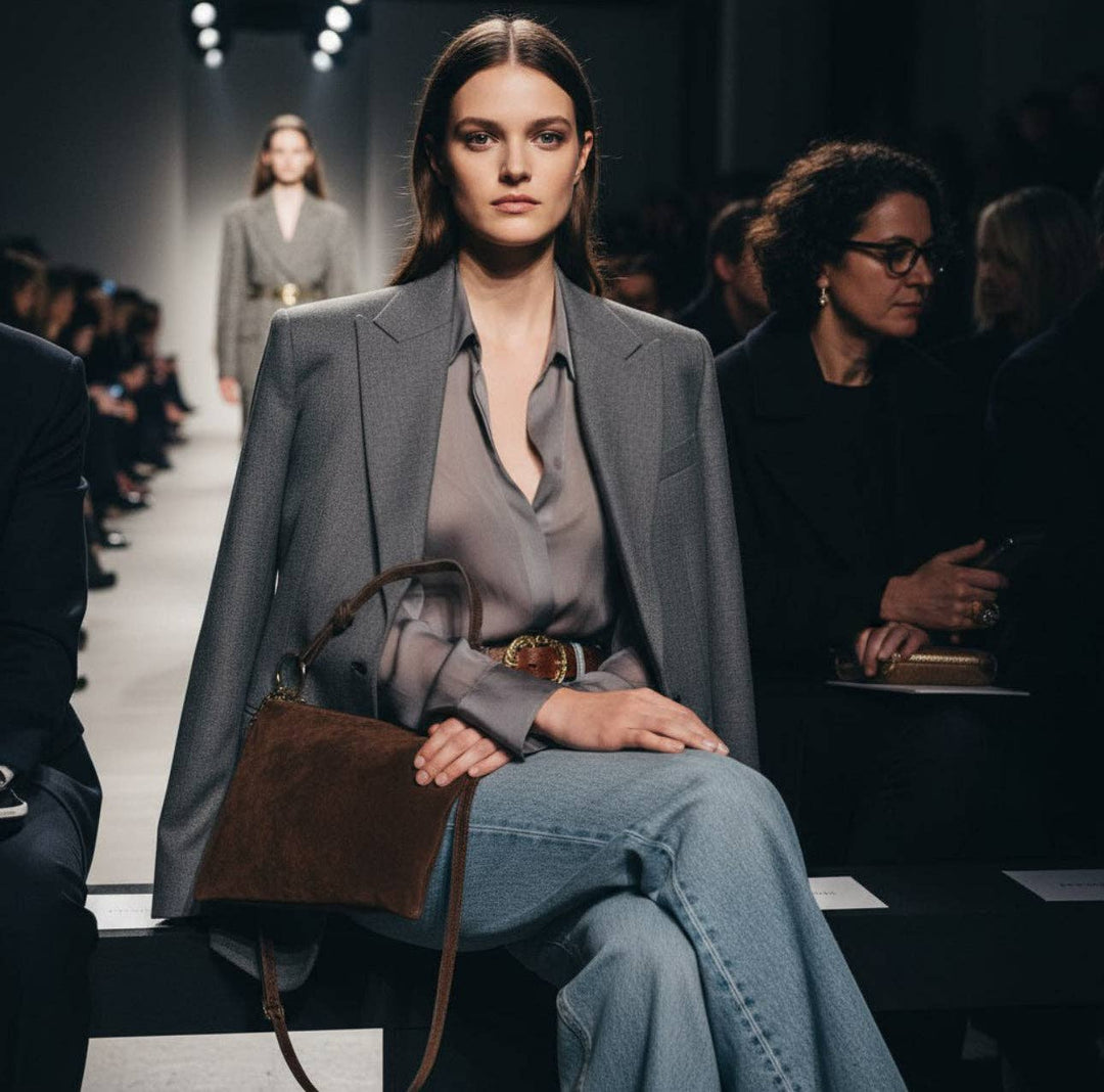 Italian Genuine Suede Shoulder Bag | Modena