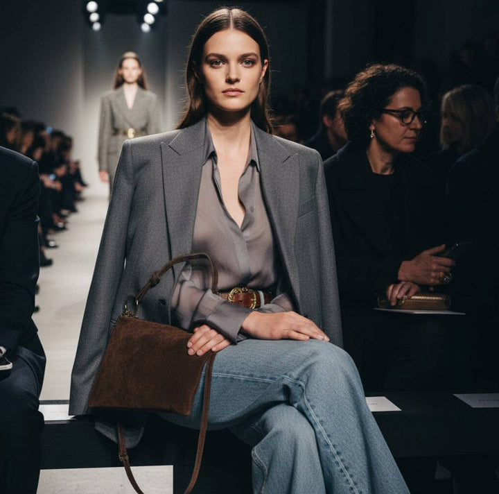 Italian Genuine Suede Shoulder Bag | Modena