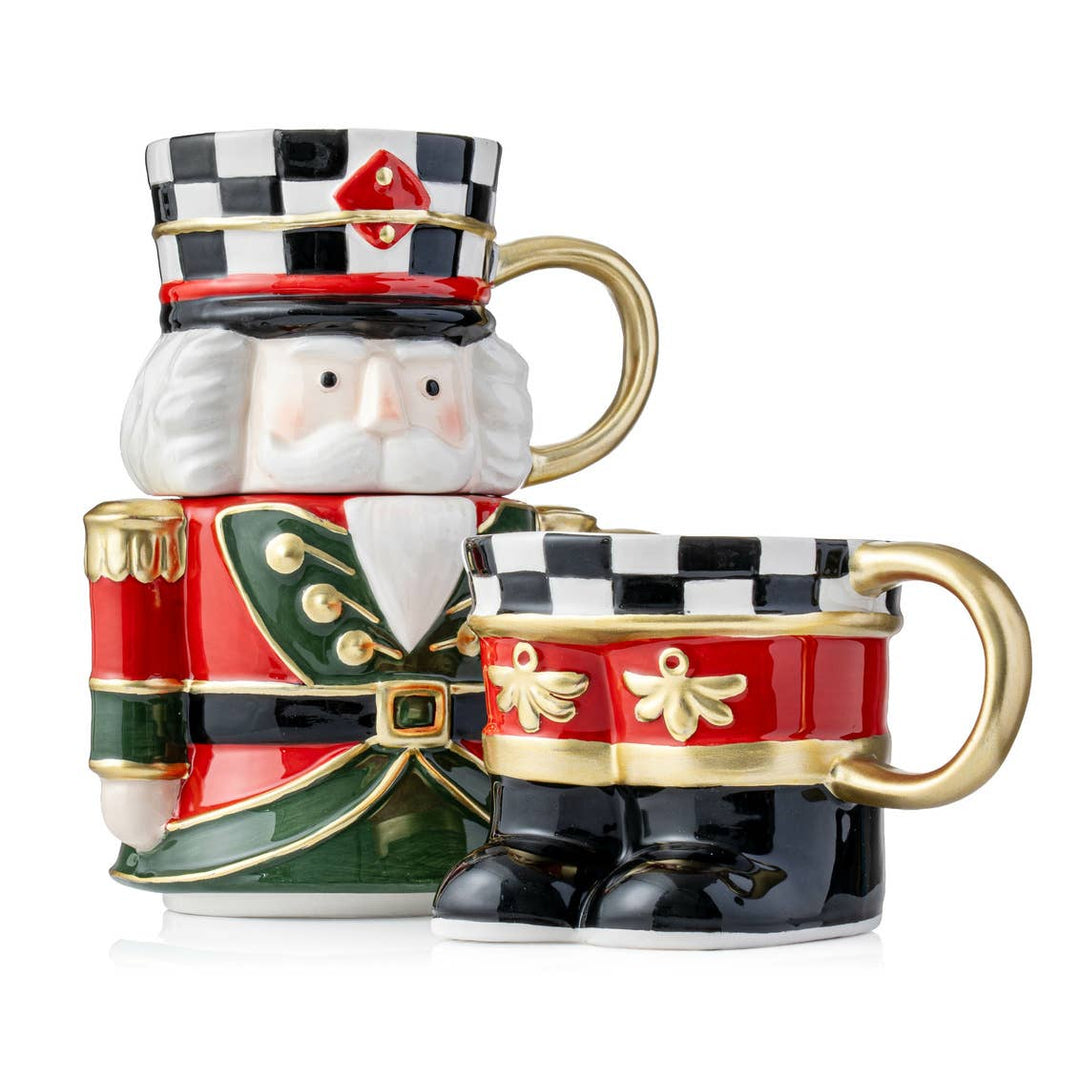 Nutcracker Stacking Mugs, Set of 3