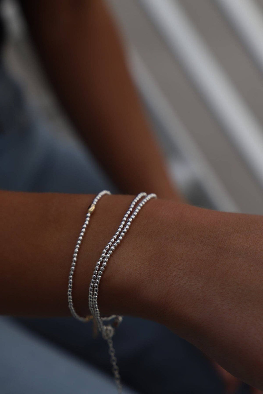 STERLING SILVER DOUBLE WRAP BRACELET Katie Waltman Jewelry