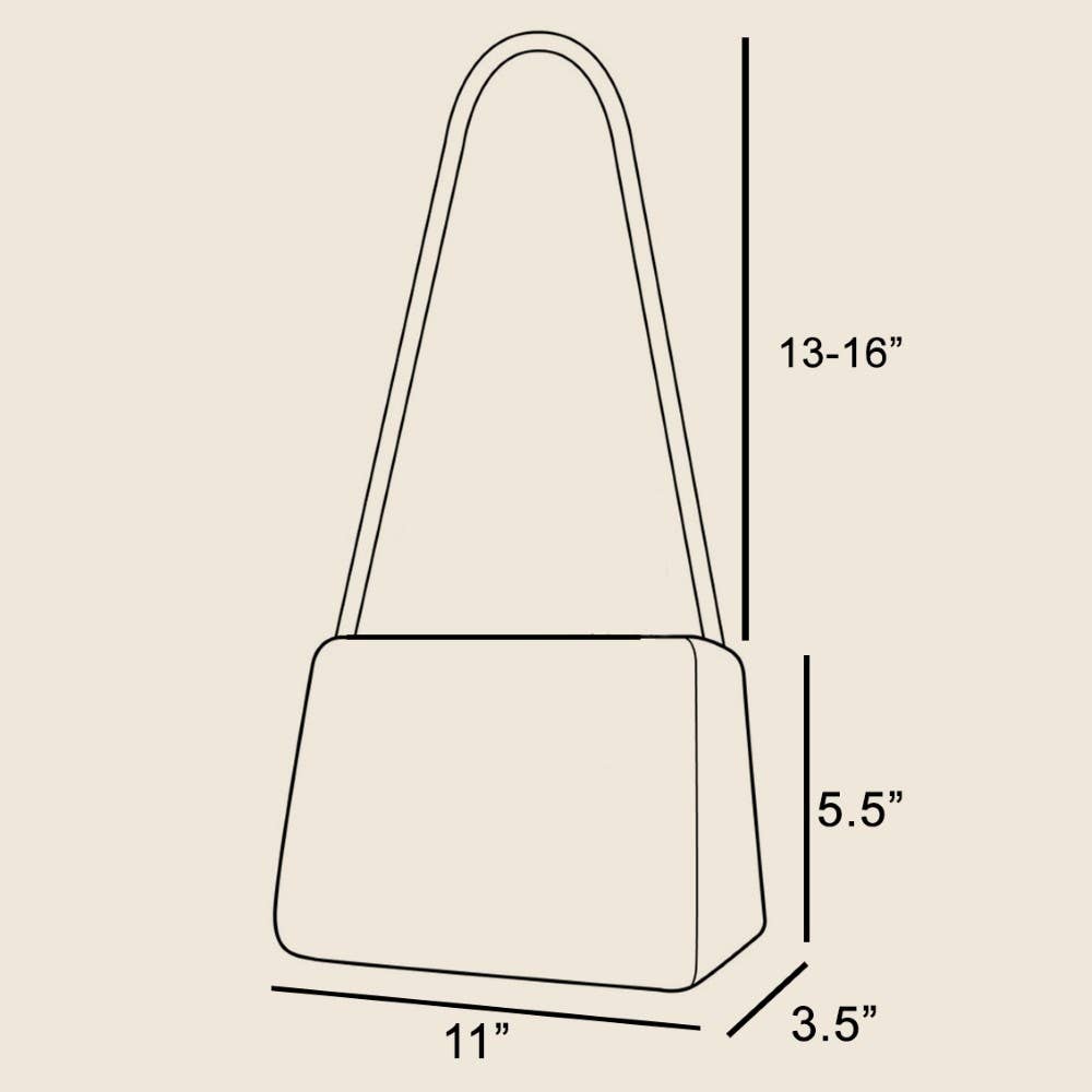 Suede Double Belt Buckle Shoulder Bag