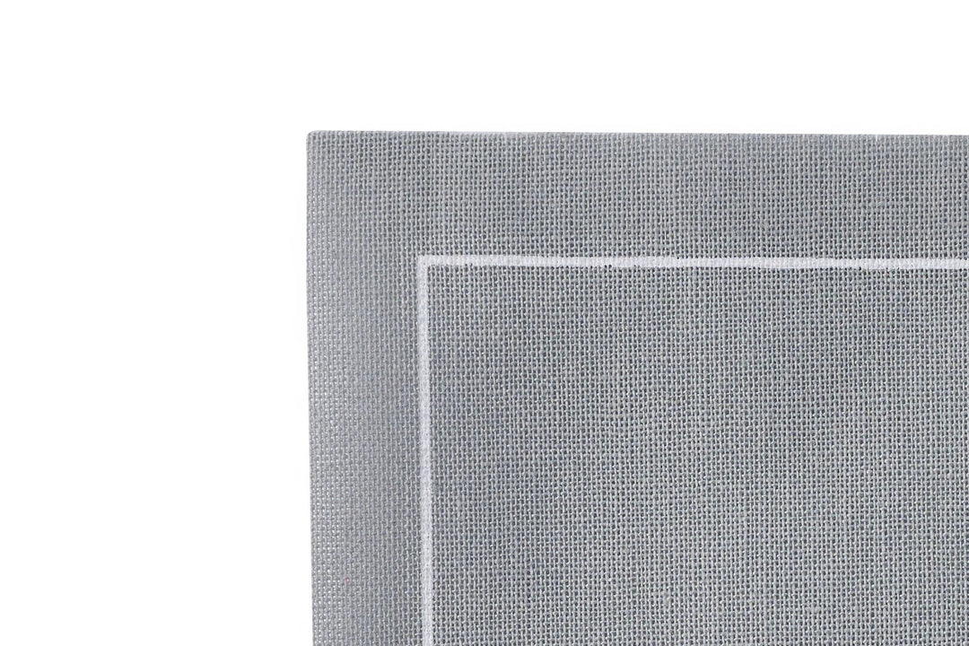 Cotton Cocktail Napkin Roll - Silver Fox White "Cheers" Entertaining Essentials Toasting With Tara