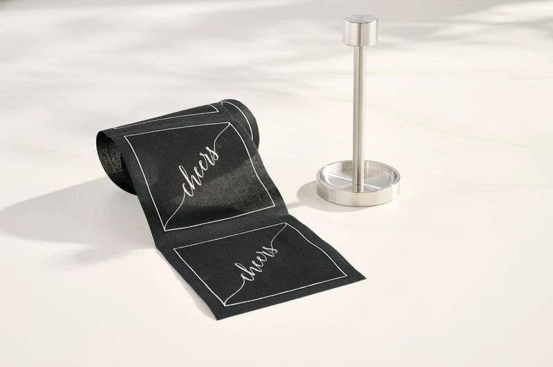 Silver Cocktail Napkin Stand