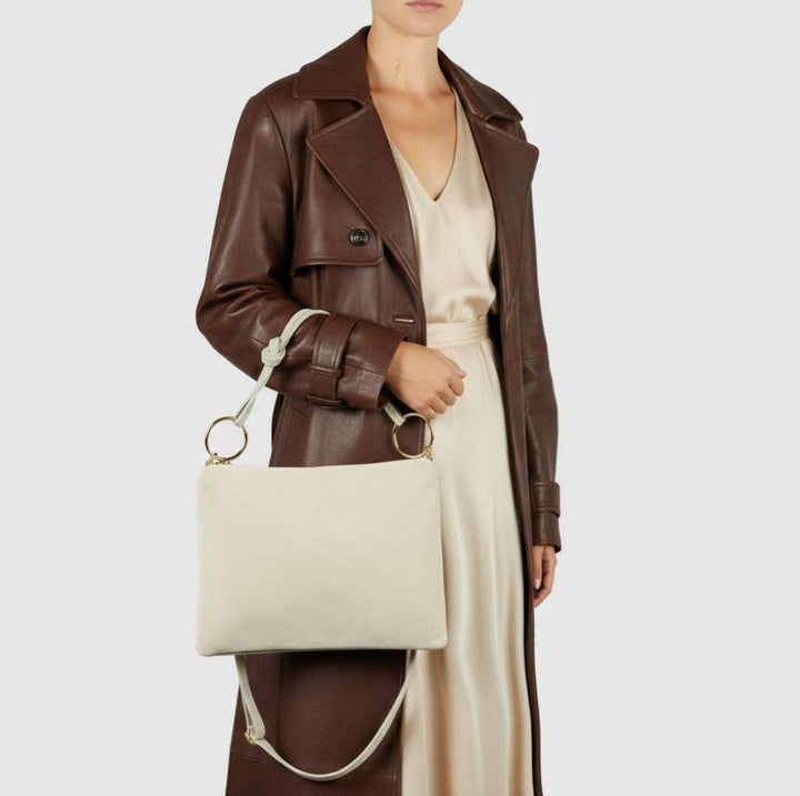 Italian Genuine Suede Shoulder Bag | Modena