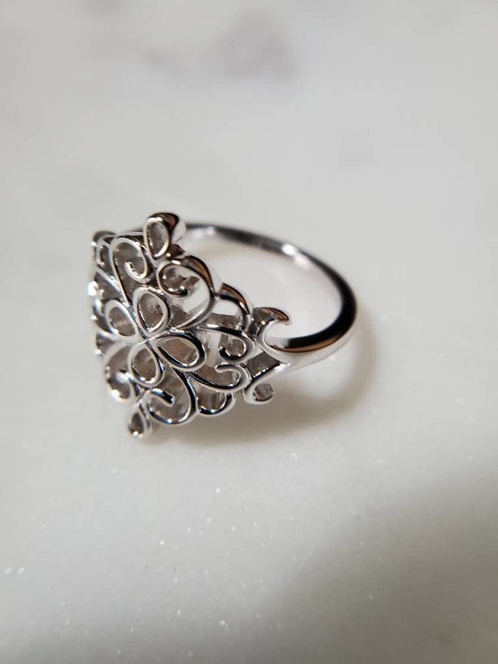 Filigree Sterling Silver Ring
