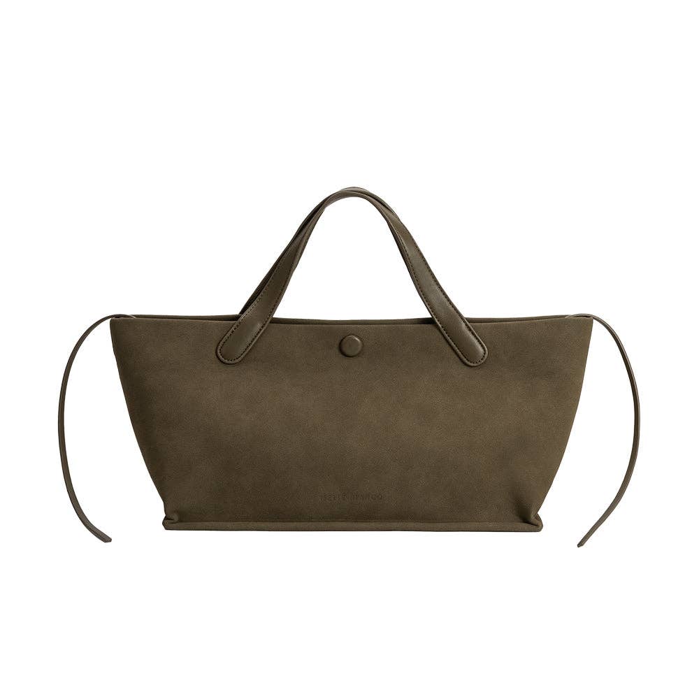 Jill Olive Recycled Vegan Suede Tote Bag