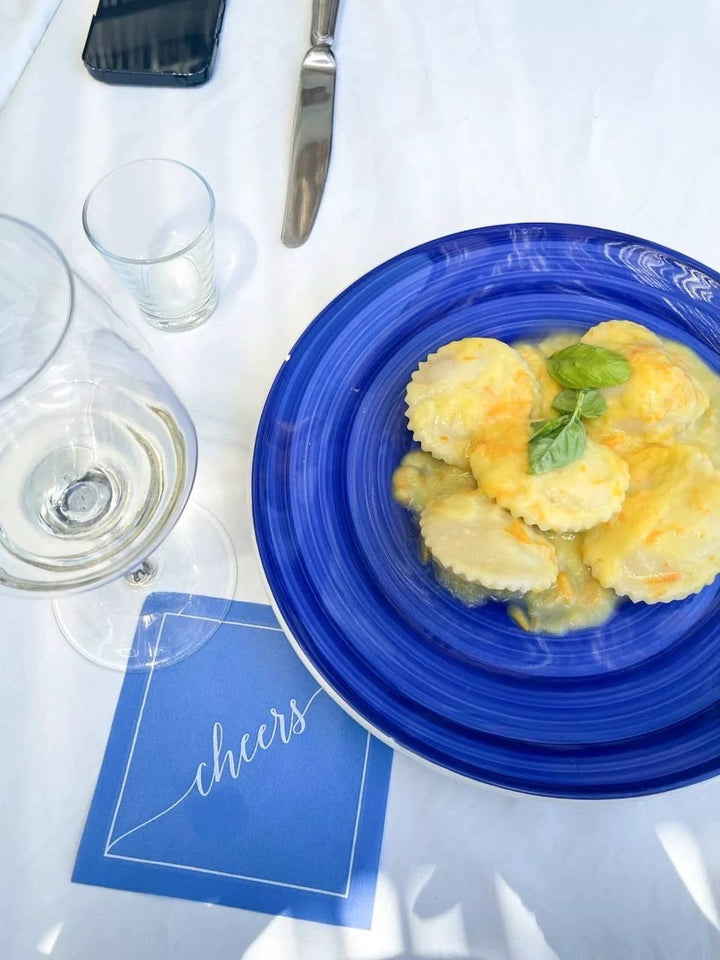 Cotton Cocktail Napkin Roll - Summer Dreaming White "Cheers" Entertaining Essentials Toasting With Tara
