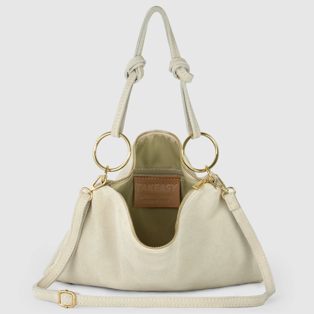 Italian Genuine Suede Shoulder Bag | Modena
