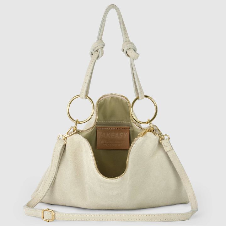 Italian Genuine Suede Shoulder Bag | Modena