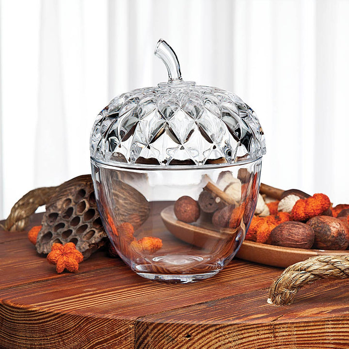 Harvest Acorn Covered Jar