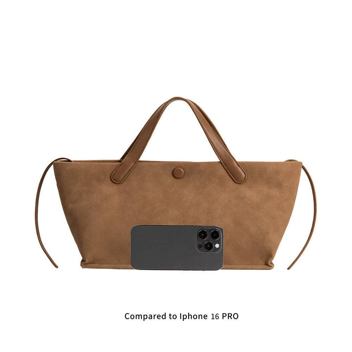 Jill Olive Recycled Vegan Suede Tote Bag