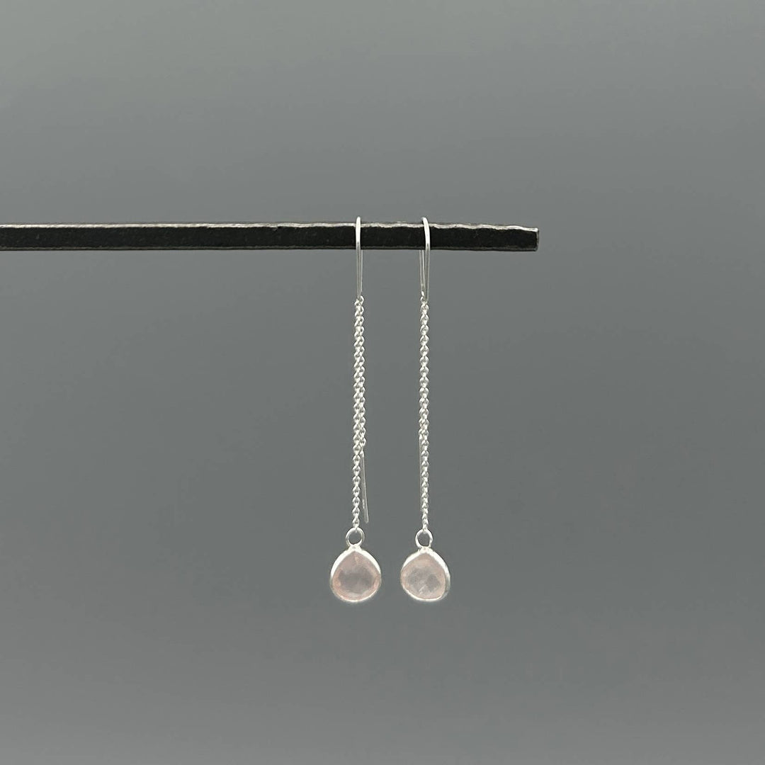Silver Teardrop Stone Threaders