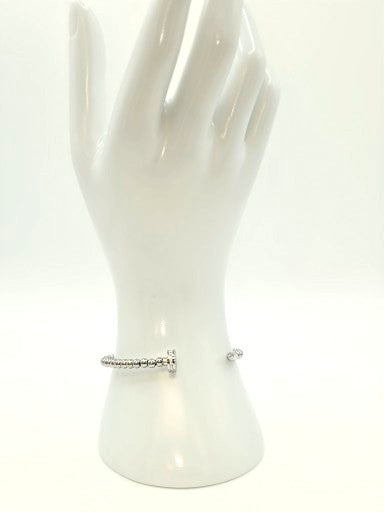 Beaded Nail Bracelet-Silver Sahira Jewelry Design