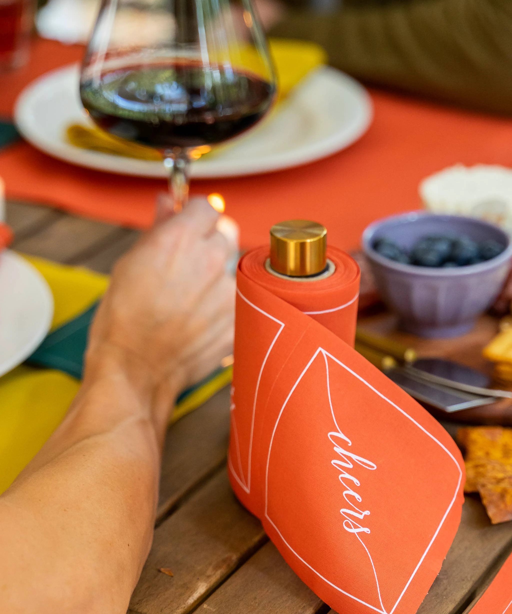 Gold Cocktail Napkin Stand