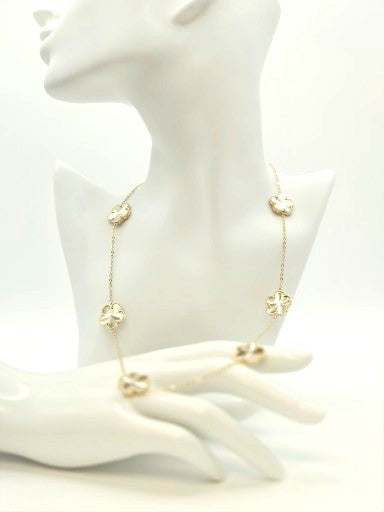 Adeline Clover Necklace-Gold Santa Barbara Design Studio by Creative Brands