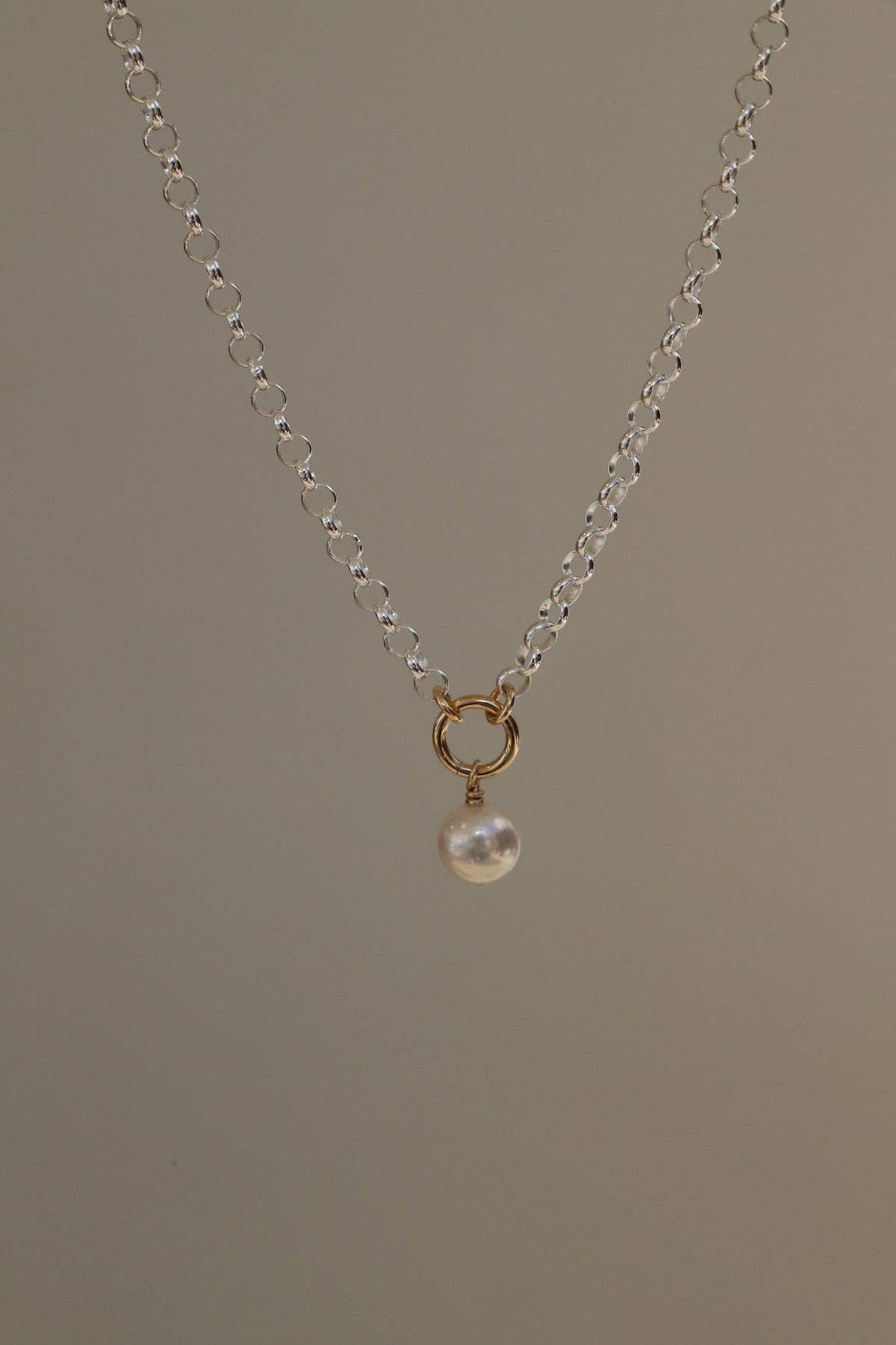 STERLING LUNA NECKLACE