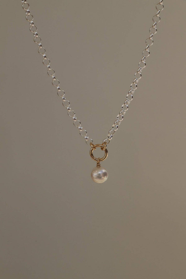 STERLING LUNA NECKLACE