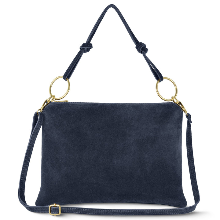 Italian Genuine Suede Shoulder Bag | Modena