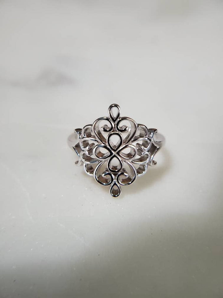 Filigree Sterling Silver Ring