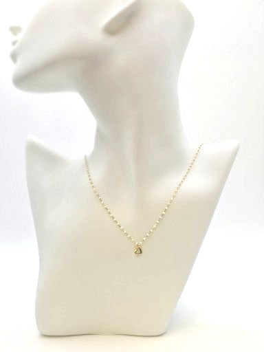 Elsa Mini Heart Necklace White Sahira Jewelry Design