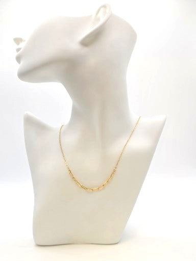 Golden Hour Paperclip Necklace Gold Filled True by Kristy Jewelry