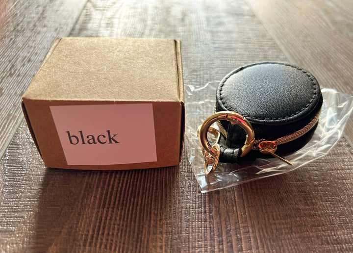 Jewelry Holder Keychain Purse Charm Black or Purple