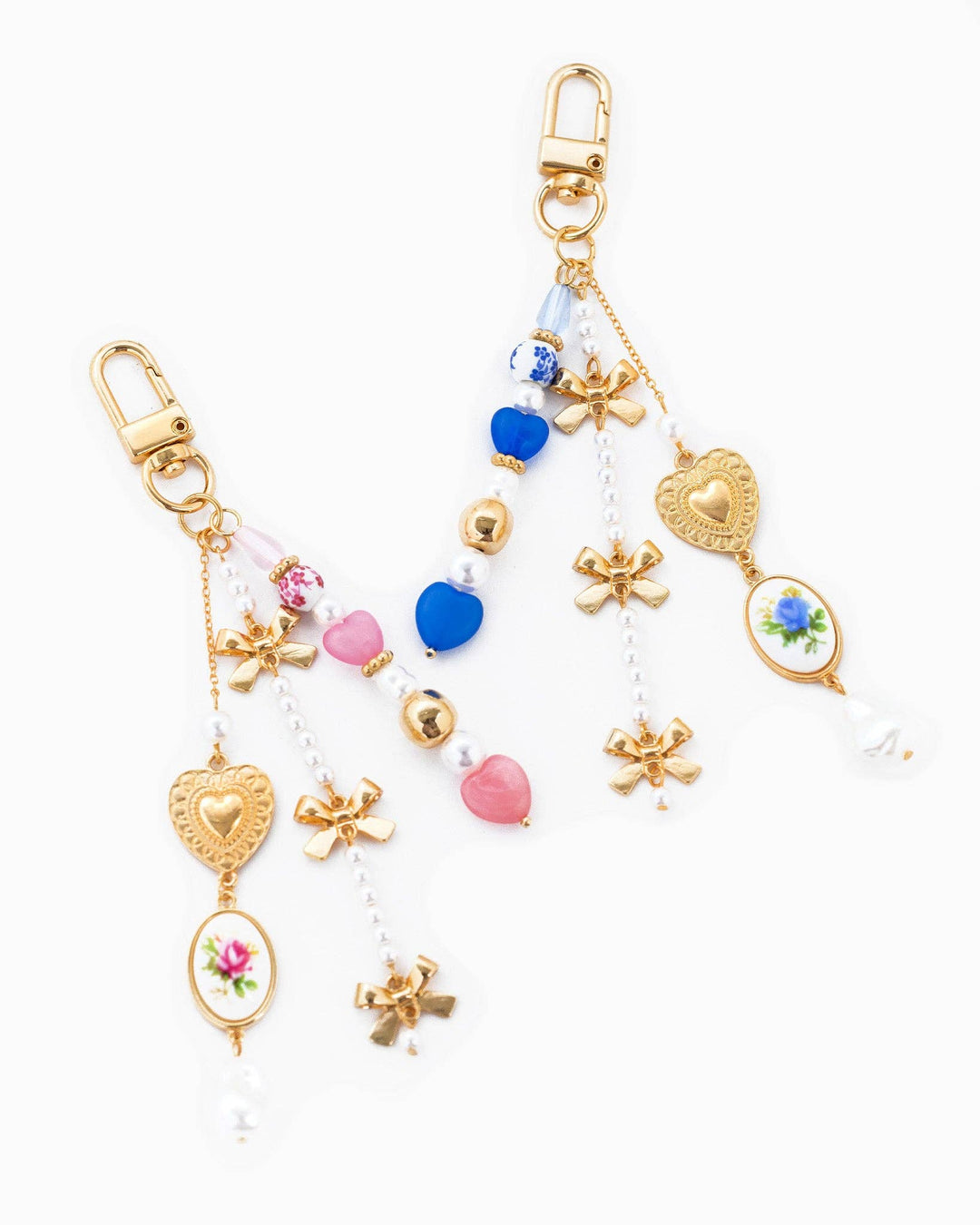 Romantic Ceramic and Bow Charm Bag Charm Sessori