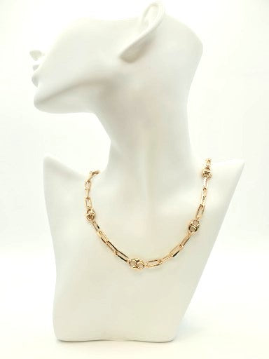 Indigo Link Chain Necklace Sahira Jewelry Design