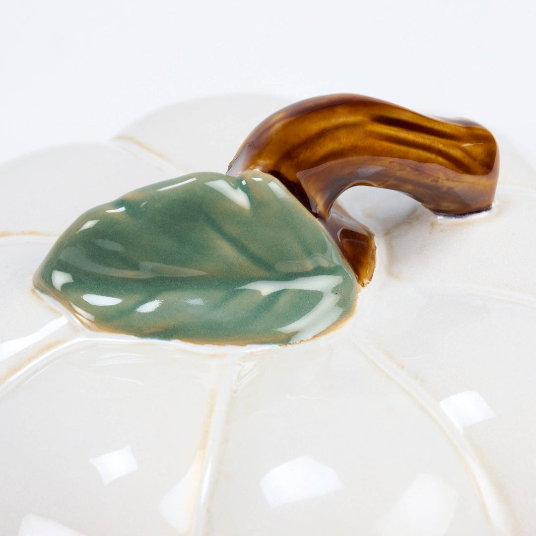 White Pumpkin Cookie Jar Primitives by Kathy