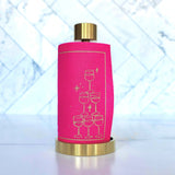 Cotton Cocktail Napkin Roll: Blush Bubbles (Vibrant Pink)