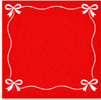 Cocktail Napkins | Tied with a Bow Cotton