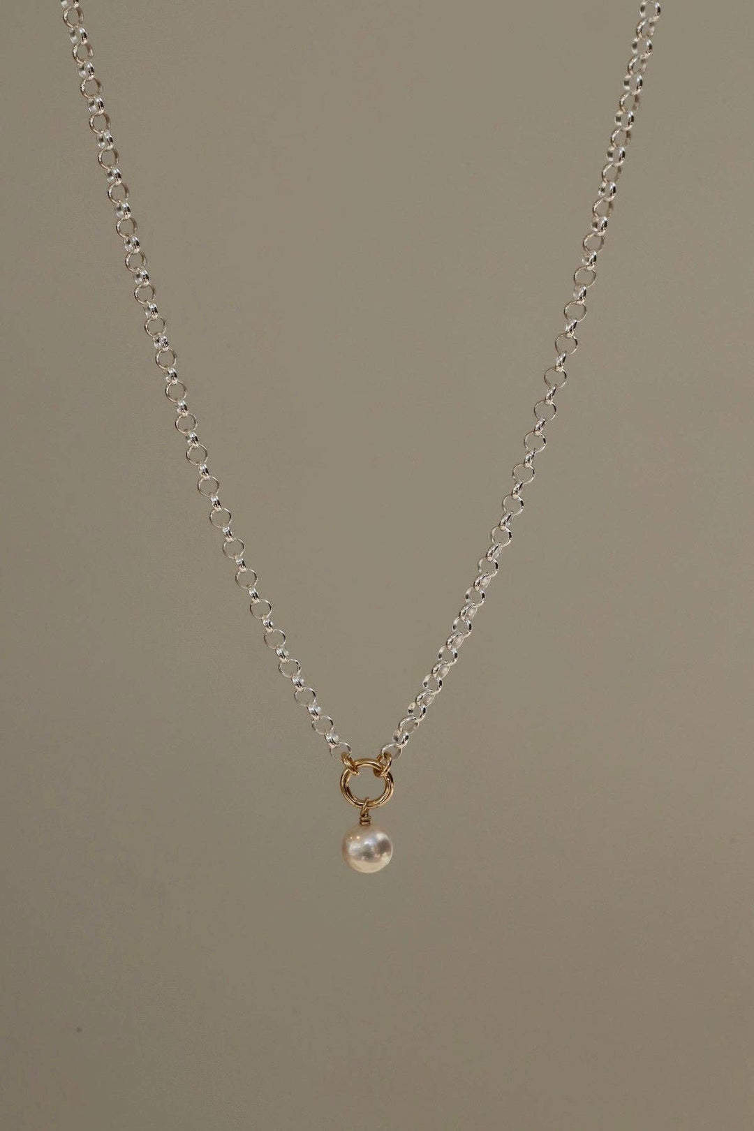 STERLING LUNA NECKLACE