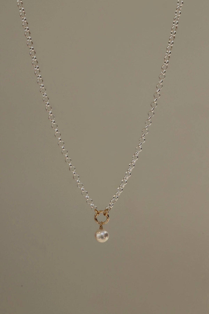 STERLING LUNA NECKLACE