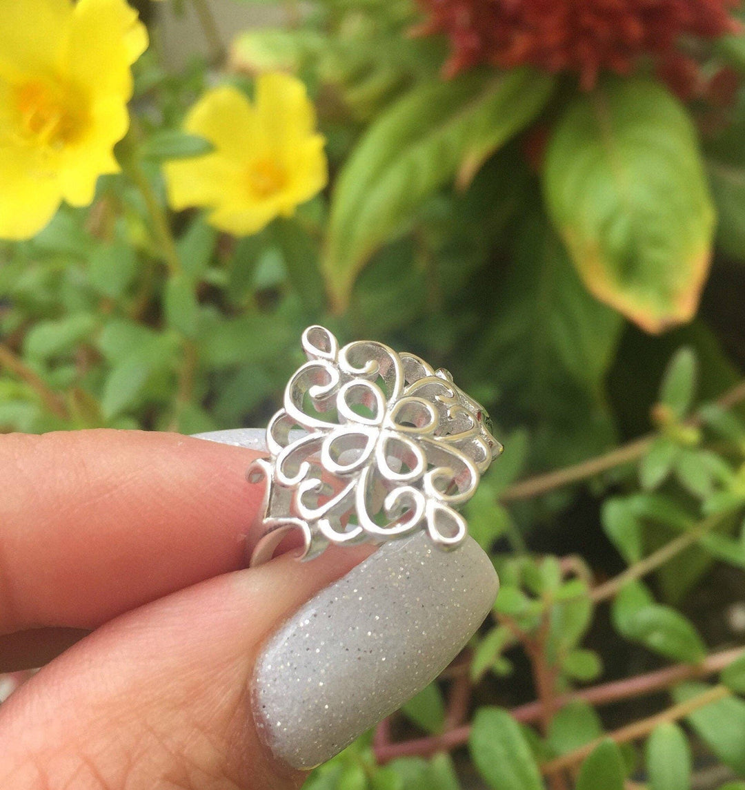 Filigree Sterling Silver Ring