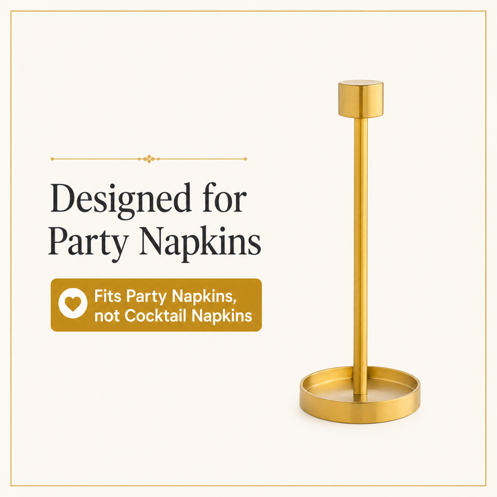 PARTY/LUNCH SIZE Gold Stand | For Party/Lunch Napkin Rolls