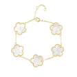 Adeline Clover Bracelet-White