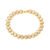 Oval Bezel Tennis Bracelet 