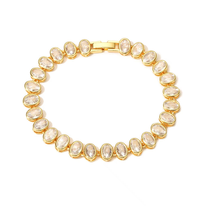 Oval Bezel Tennis Bracelet