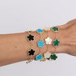 Adeline Clover Bracelet-White