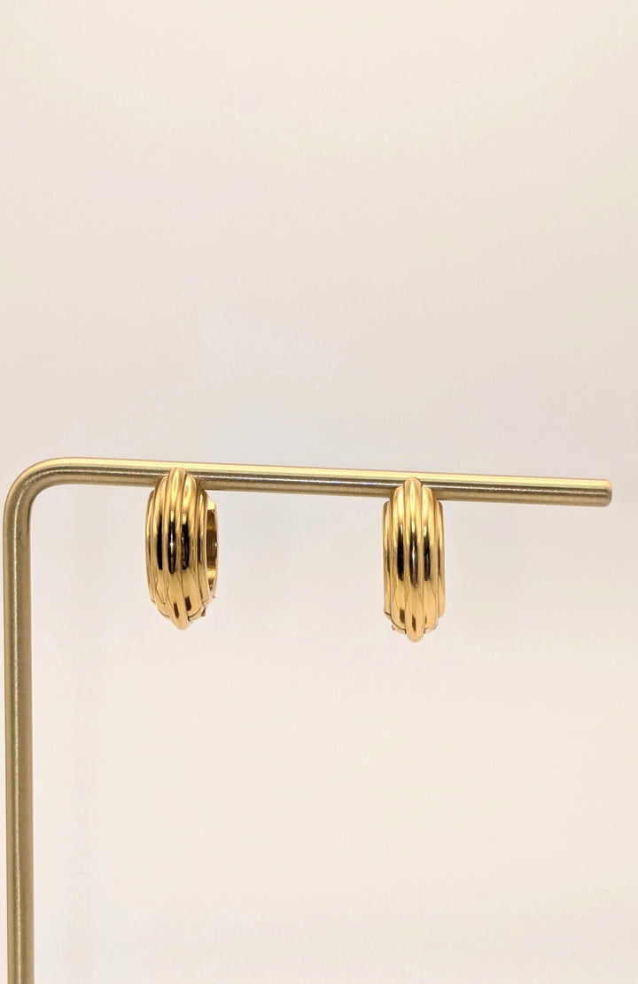 Juliette 18K Gold Non-Tarnish Chunky Hoop Earrings