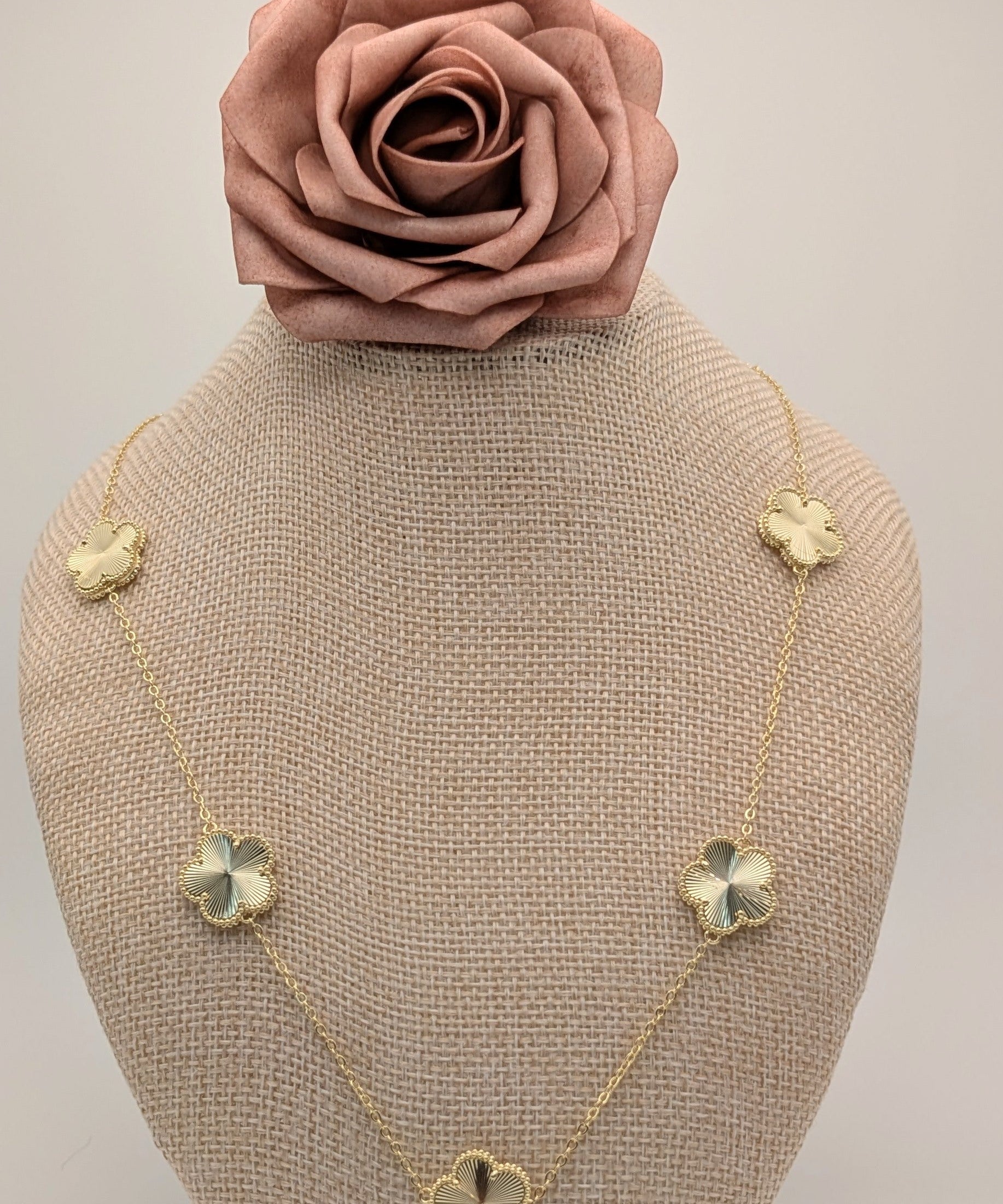 Adeline Clover Necklace-Gold Santa Barbara Design Studio by Creative Brands