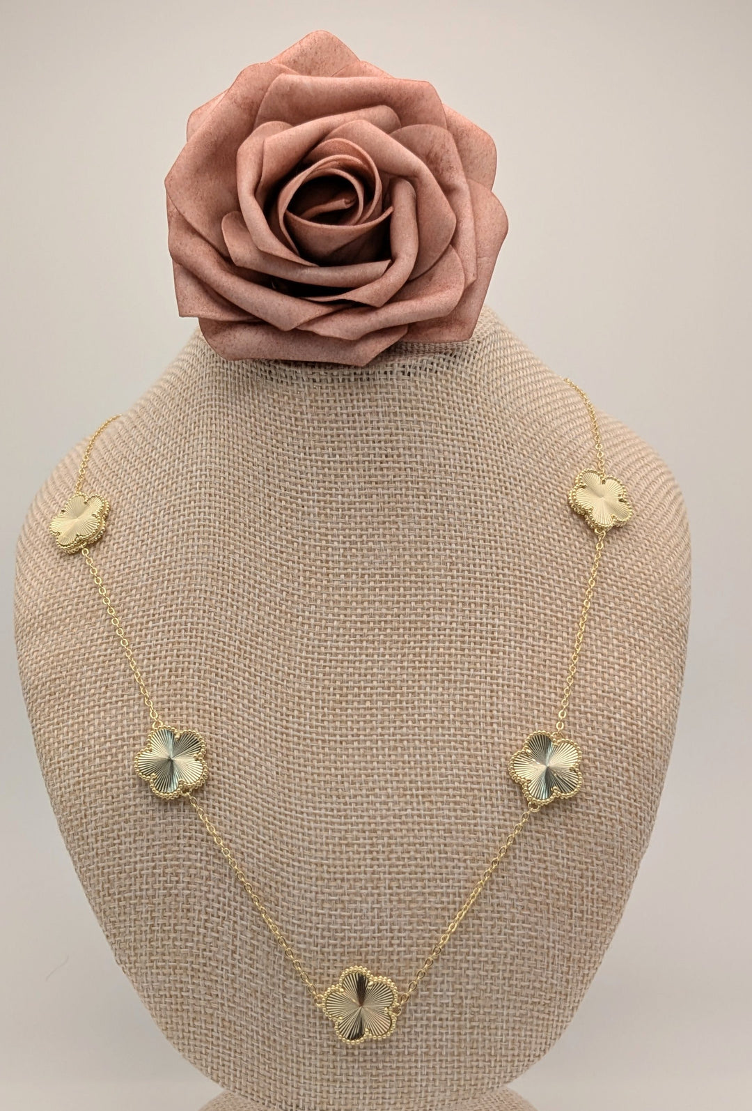 Adeline Clover Necklace-Gold Santa Barbara Design Studio by Creative Brands