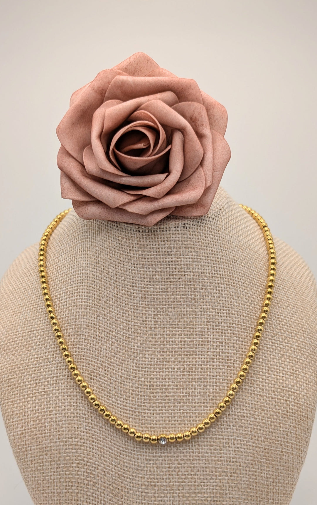 18K Gold Bubble Bead Necklace - Tarnish Free JOSSLYN by wall to wall