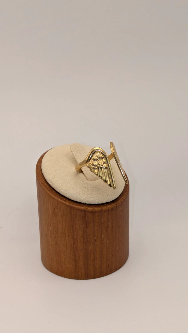 Silvane 18K Gold Non-Tarnish Angel Wing Ring Flânerie by MAIQ