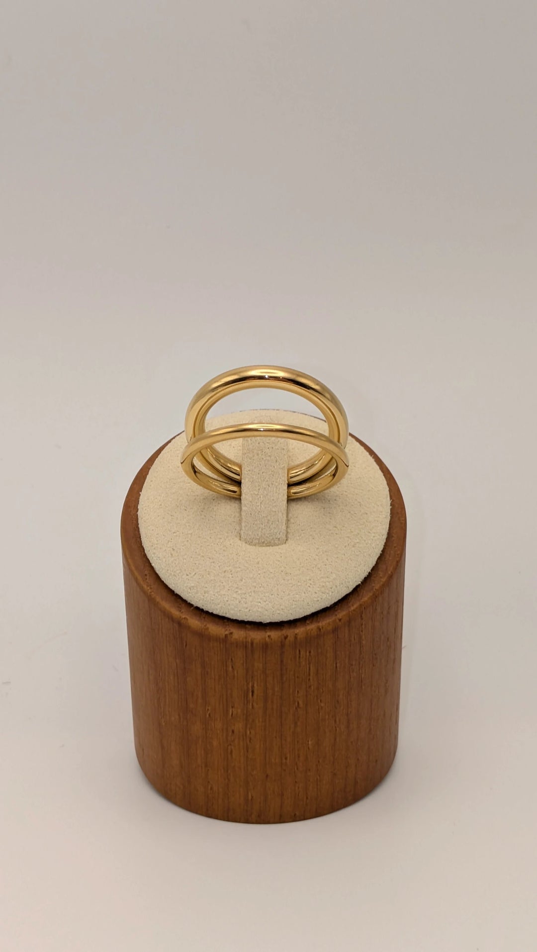 Harvey Double Band Ring - 18K Gold Non-Tarnish Stacking Ring