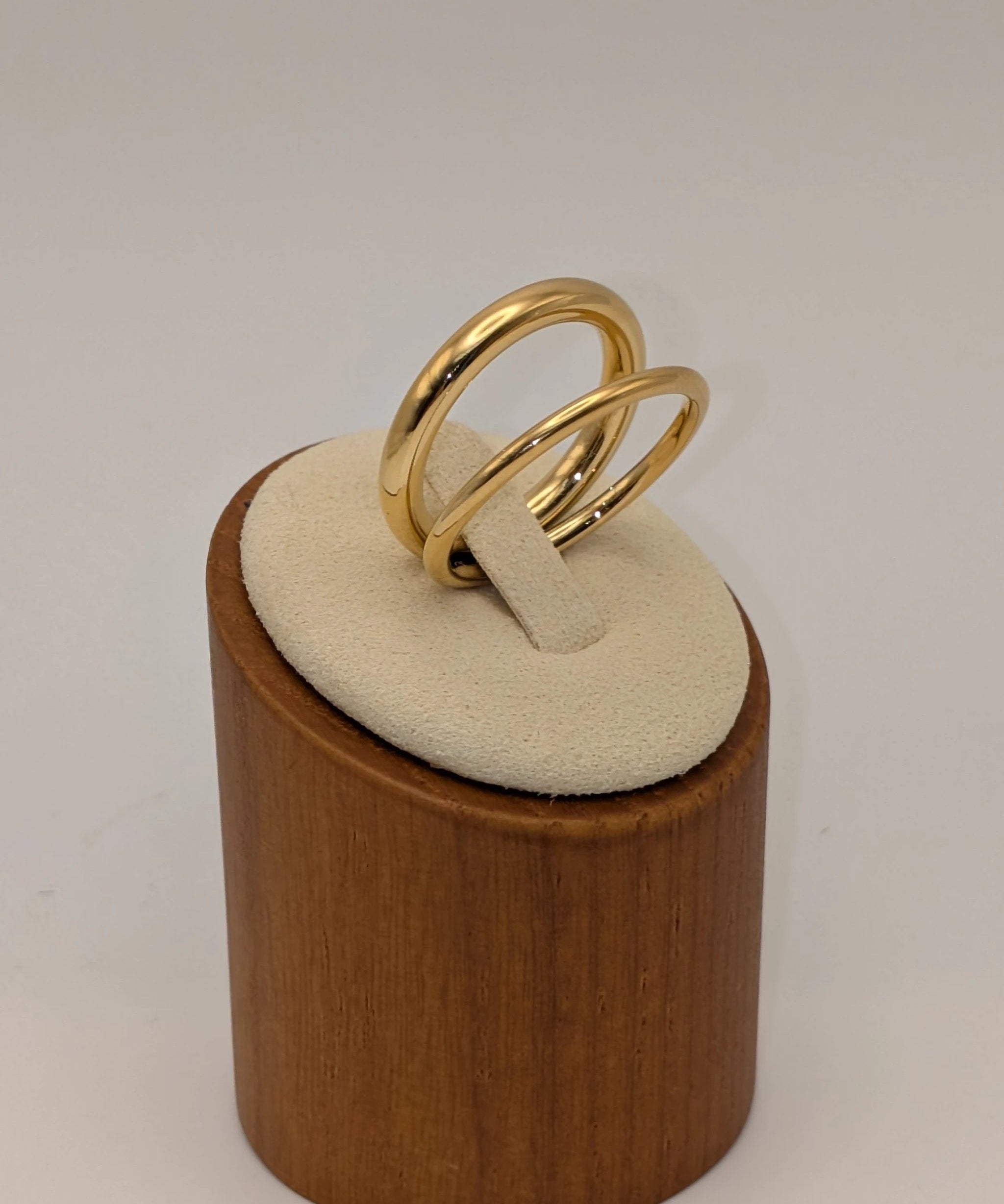 Harvey Double Band Ring - 18K Gold Non-Tarnish Stacking Ring Flânerie by MAIQ